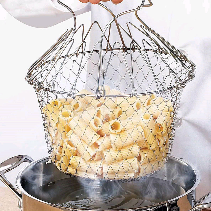 Chef Basket - For Cooking Pasta/Deep Frying/Steaming and Much More - Watch the Video!